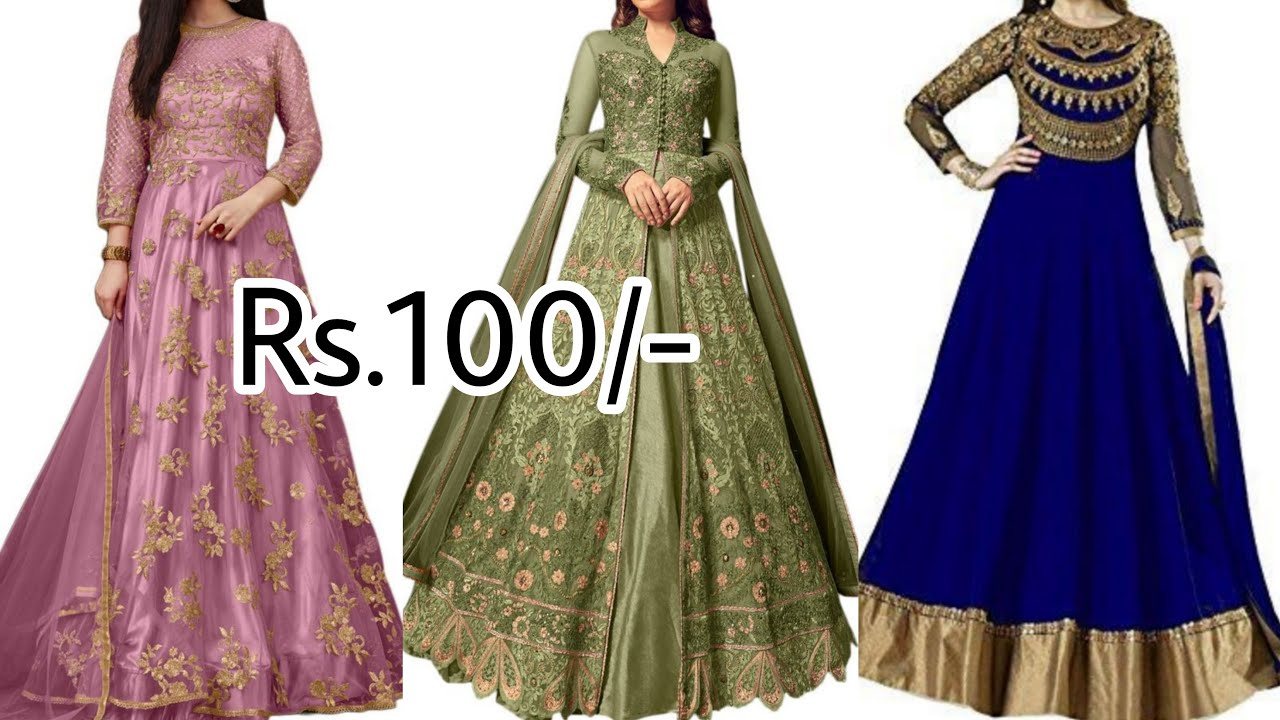 Amazon.com: Indian Premium Silk Embroidery Party Wear Muslim Anarkali Gown  Suit Fancy Eid Diwali Festival Women Trendy Dress 2977 (Black, X-Small) :  Clothing, Shoes & Jewelry