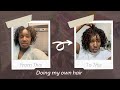 Doing my hair /Namibian YouTuber