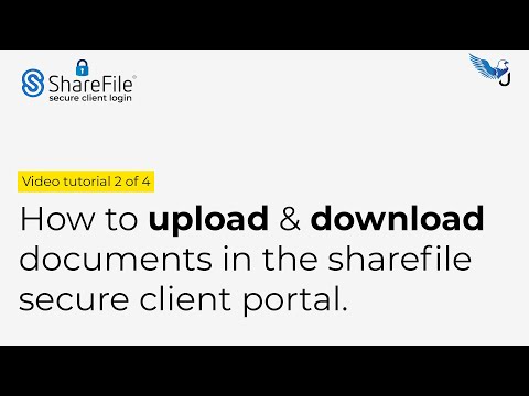 How to upload & download documents in the sharefile secure client portal