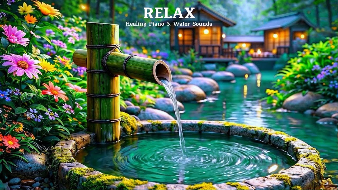 Healing Piano & Water Sounds for Stress Release, Mental Reset & Inner Calm