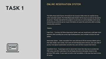 Oasis Infobyte Java Development Task1 Submission(ONLINE RESERVATION SYSTEM) #oasisinfobyte.