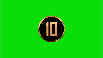 10 Second Timer Countdown with Sound in Green Screen for Educational Video | No Copyright| Red Thief
