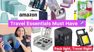 Must have Travel Essentials ✈️ 🚊 🏔️ 🏖️ ✨#amazon #travel #travelgadgets #creator #amazonfinds