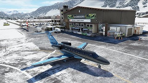 Steep Approach Into Beautiful Samedan Switzerland (LSZS) | MSFS | Working Title CJ4