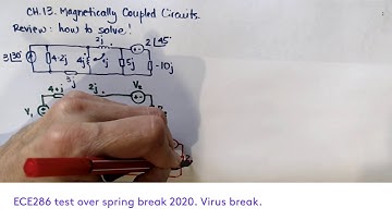 Magnetically coupled circuit, how to solve