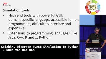 PyCon.DE 2018: Salabim, Discrete Event Simulation In Python - Ruud Van Der Ham