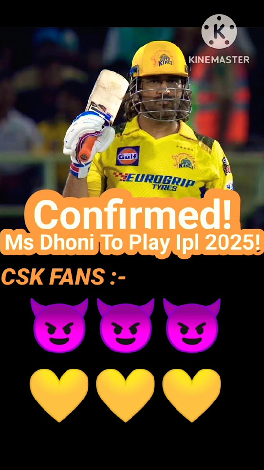 MSD Confirmed To Play Ipl 2025 😈😈😈 YouTube