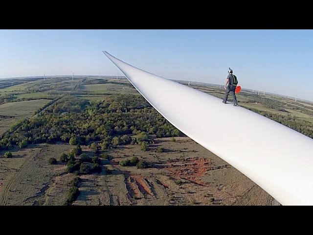 Bladerunner: Wind Turbine BASE Jump class=