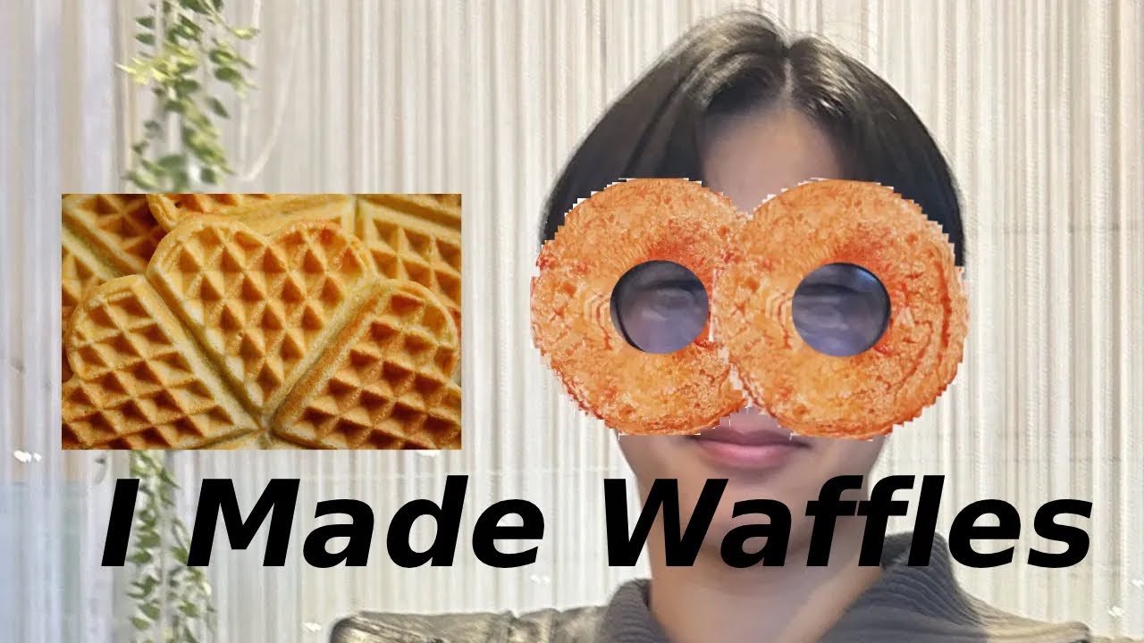ワッフル作りました。