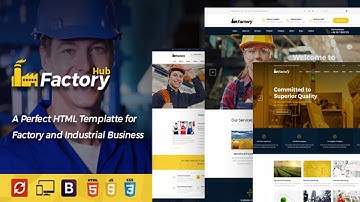 Factory HUB - Engineering and Industrial HTML Template | Themeforest Website Templates and Themes