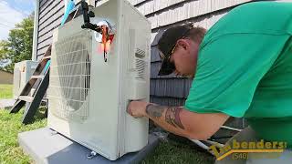Mitsubishi Minisplit Install #hvac #construction #mitsubishi #minisplit #newconstruction #hvaclife
