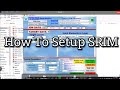 How to setup srim  srim  trim tutorial for beginners