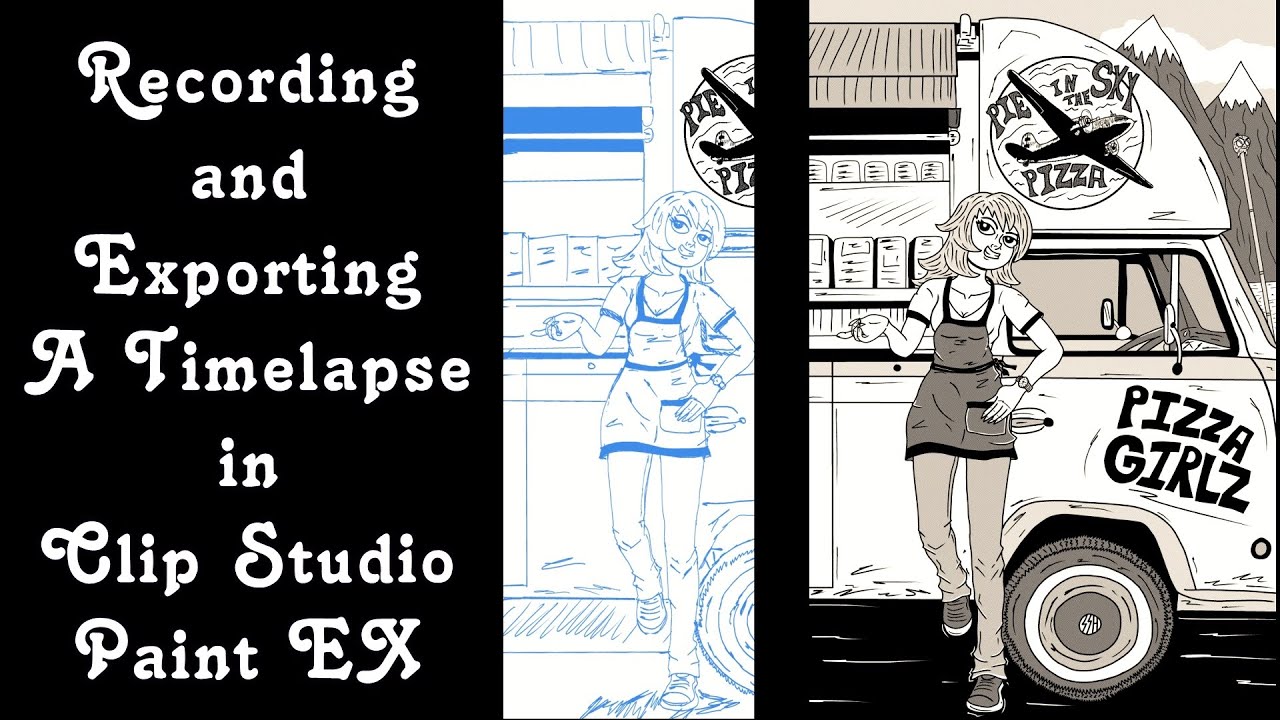 Timelapse in Clip Studio Paint EX Recording and Exporting Quick and