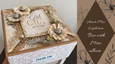 Explosion Box with Mini Album | Amor Mio | @ItsybitsyIndia | ​⁠​Little Birdie Crafts | Walkthrough