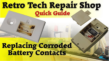 Battery contact replacement quick guide. Batteries leaked? Let