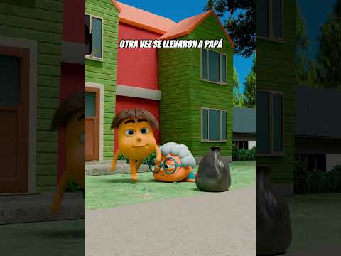 THIS HAPPENS FOR NOT BATHING 🤢😂 #shorts #losfuchis3D #humor #garbage #3danimation #animation