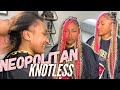 She Got Her Hairline Ripped Out So We Did This |Viral Tik Tok Neapolitan Knotless Trend| Dopeaxxpana