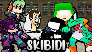 Skibidi but Every Turn a Different Character Sings 🎶⚡ (FNF Skibidi Invasion Everyone Sings It)