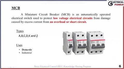 Basic Electrical Control Knowledge Sharing (Circuit Breaker)