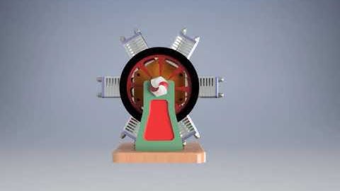 animation of radial engine (inventor)