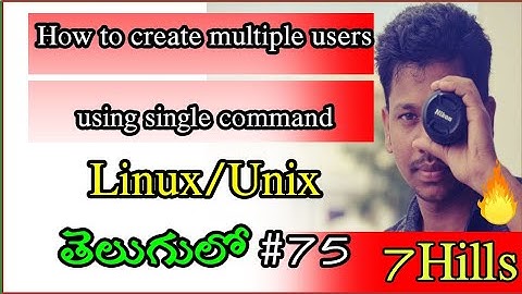 How to create multiple users using a single command | Linux in Telugu | Linux realtime Issues/Task