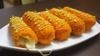 Mozzarella Cheese Corn Dog Recipe [Korean Street Food]