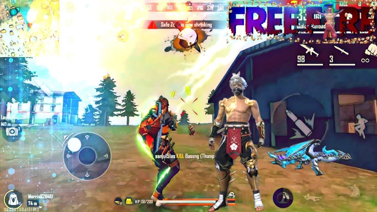 Free Fire 🔥 Only Peak Challenge Player Landing Headshot Gameplay Booyah