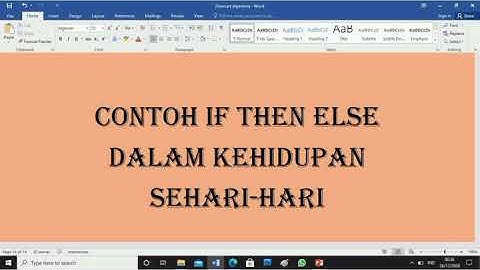 Tugas algoritma contoh penyelesaian masalah dikeseharian dengan menggunakan struktur if else