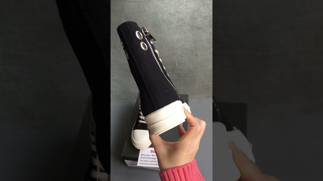 Rick Owens DRKSHDW EDFU High Top Black Denim review