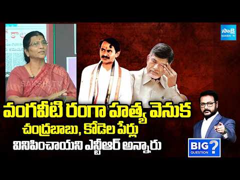 YSRCP Leader Lakshmi Parvathi On Vangaviti Mohan Ranga Incident | Big Question | Sakshi TV - SAKSHITV