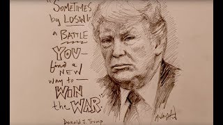 Trump Sketch 52 - Jon McNaughton
Trump Sketch #52 - Jon McNaughton
Jon McNaughton is America’s foremost conservative artist. An outspoken critic of liberalism, McNaughton strives to paint images that express his ideas and beliefs. Hated and loved for his controversial images, critics from around the globe have written about the unique perspective of these paintings that seem to tap into the heart of American patriotism.
“The purpose of my painting is to communicate my ideas. American politics is filled with nuance and shades of grey, but I see the world through a prism of light and truth. My art is a reflection of who I am, and I don’t use nuance or shades of grey to make my point. I want future generations to know exactly how I felt during this time of our country’s history.”
Learn more at: https://JonMcNaughton.com Trump Sketch 52 - Jon McNaughton