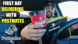 My First Time Delivering with Postmates - Postmate how to get started // orders explained