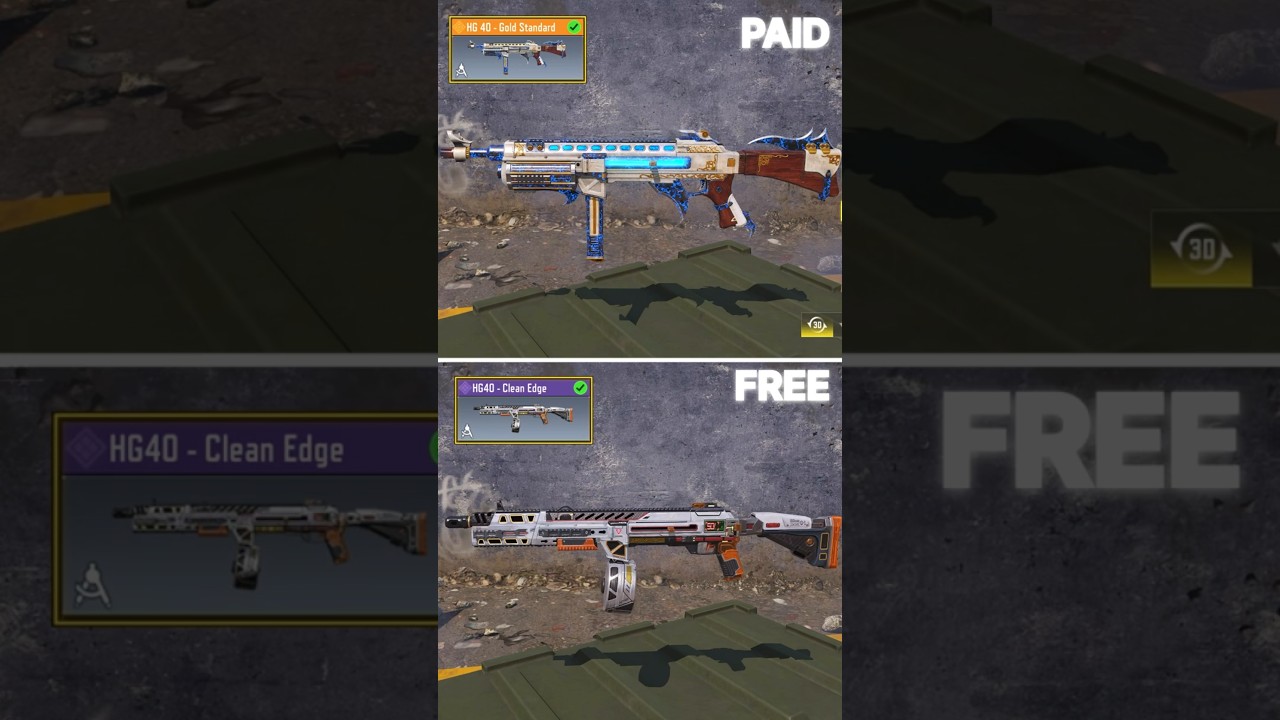 PAID VS FREE HG40 in CODM💀
