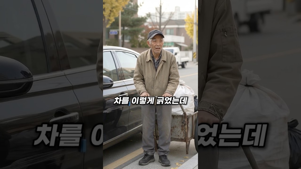 차 긁은 할아버지를 그냥 보내준 남자가 1시간 뒤 받은 것