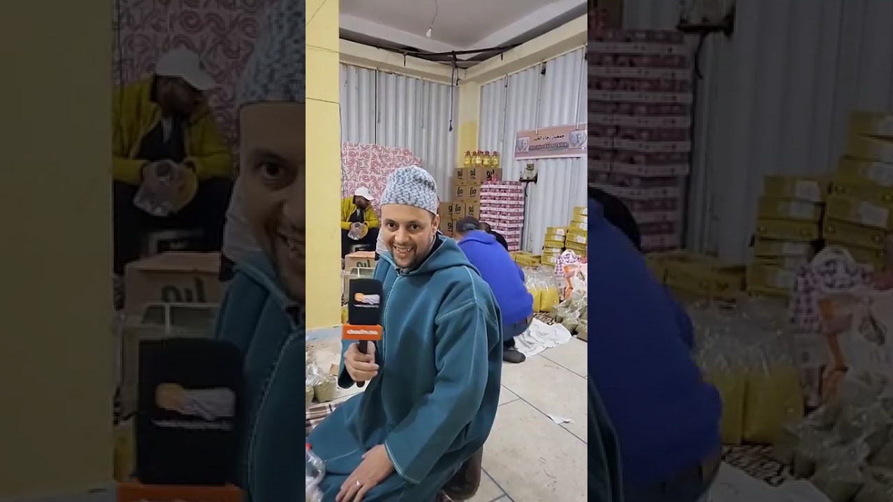 من خريبكة مع نادية المحسنين جابو لي قدرو عليه من مواد غذائية لمساعدة الأرامل والمعوزين في رمضان