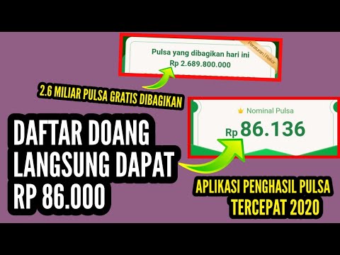 Apk Penghasil Pulsa Tercepat 2020 - Cara Mendapatkan Pulsa Gratis Rp.200.000 - Pulsa Gratis 2020. 