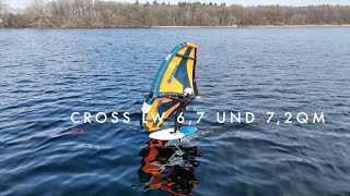 GA Cross LW 6,7 und 7,2qm Wingfoil Test 2024