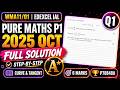 WMA11/01 | P1 OCT 2025 | Q1 Explained Step-by-Step | P78848A | Edexcel Pure Math | IAL Maths