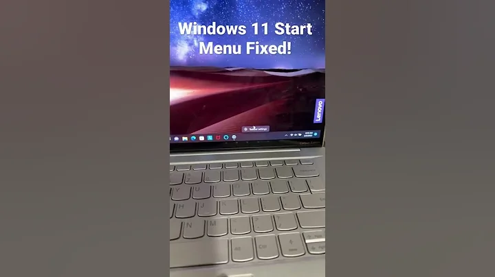 Put the Windows 11 start menu where it belongs ! #shorts