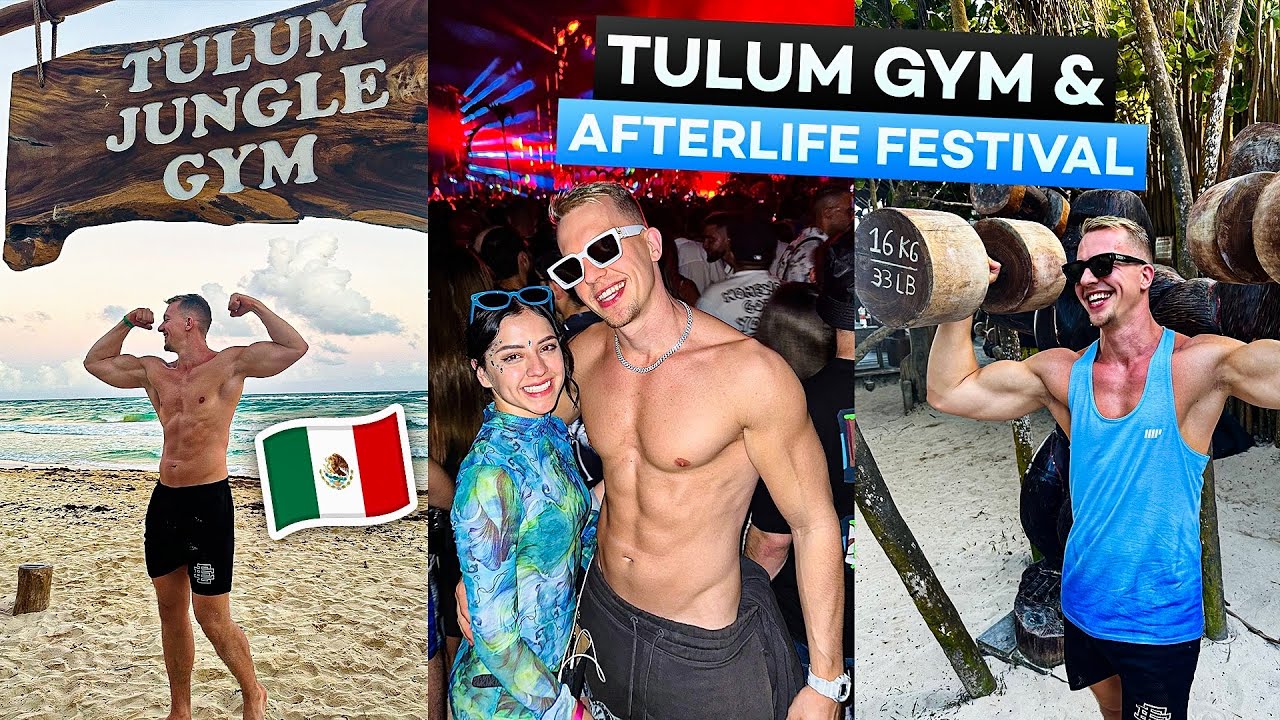TRAINEN IN DE JUNGLE GYM & FEESTEN OP ZIEK FESTIVAL! TULUM MEXICO VLOG🇲🇽