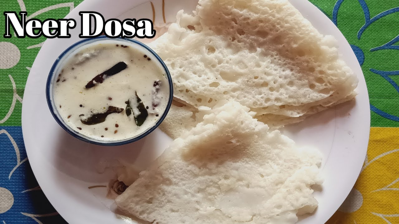 Navratri Special Neer Dosa Neer Dosa with Coconut Chutney Neer Dosa