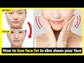 (100% effective) How to Lose Face Fat to slim down your face fast, get Slimmer Face | face exercise