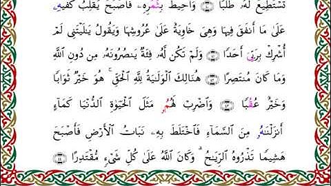 سورة الكهف  برواية قنبل عن ابن كثير ـ  الشيخ أحمد ديبان