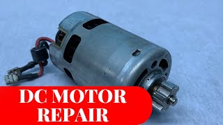 How to Start a Defective DC Motor Again Bosch Rechargeable Jet Stone Motor Repair