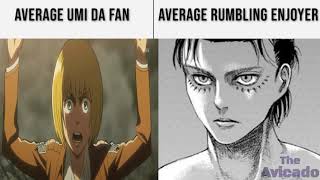 Average Umi Da Fan vs Average Rumbling Enjoye-....wait