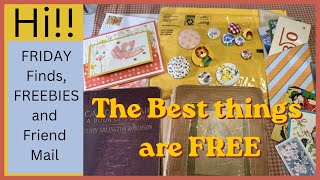 FREE Junk Journal Treasures! Friend Mail, Friday Finds & Fabulous Freebies
