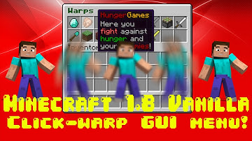Minecraft Vanilla Warp GUI!