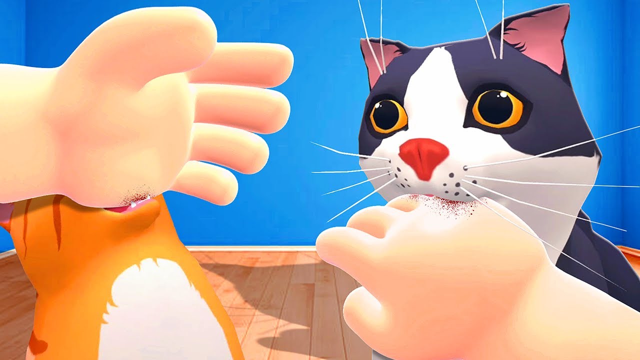 Малыш сражается с армией кошек — Cat Cafe VR