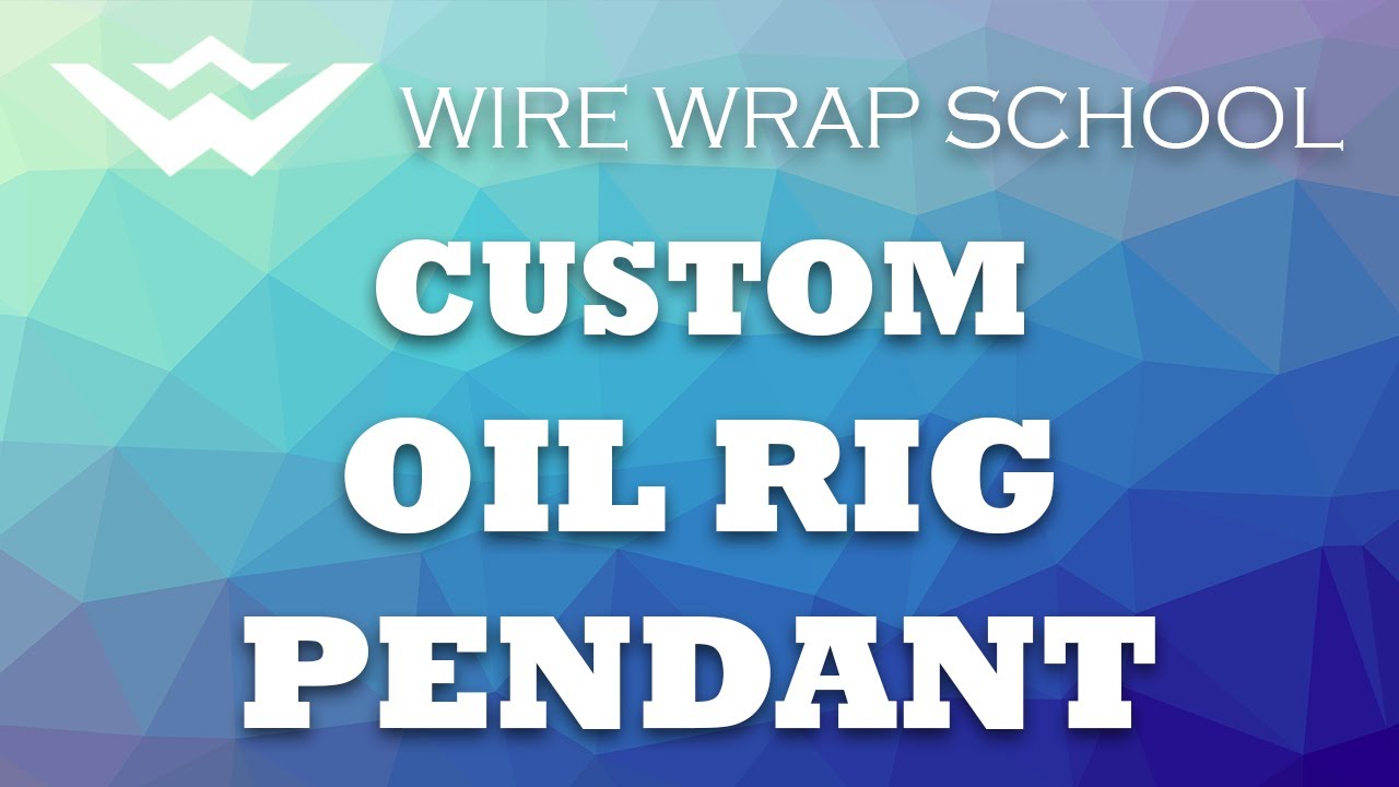 Oil Rig Wrapping Paper Wire Wrap Tutorial #12 - Custom Oil Rig Pendant - YouTube