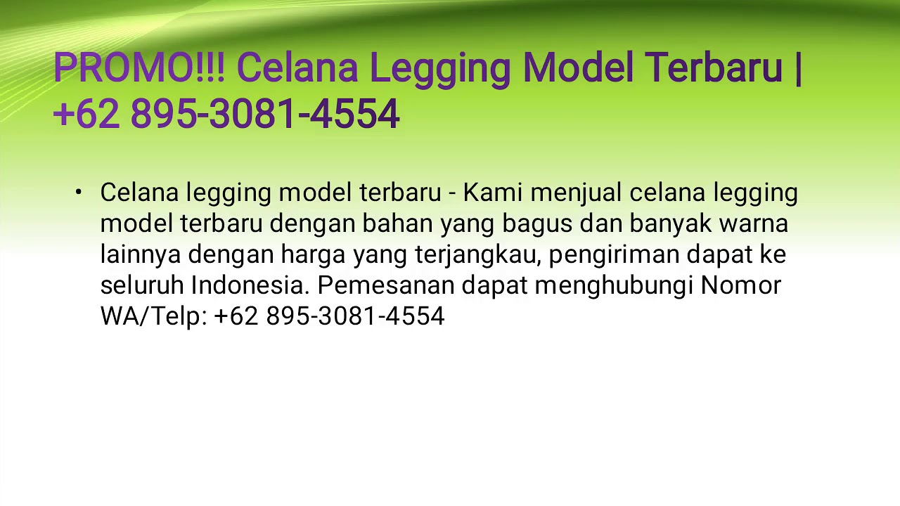 AGEN Celana  Legging Model  Terbaru  62 895 3081 4554 